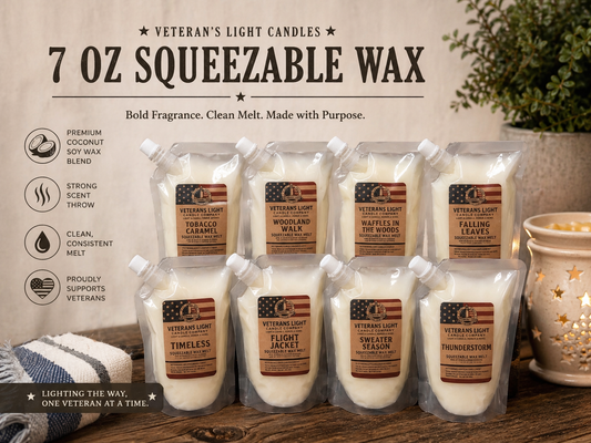 Veteran's Light Candles 7 oz Squeezable Wax Melts