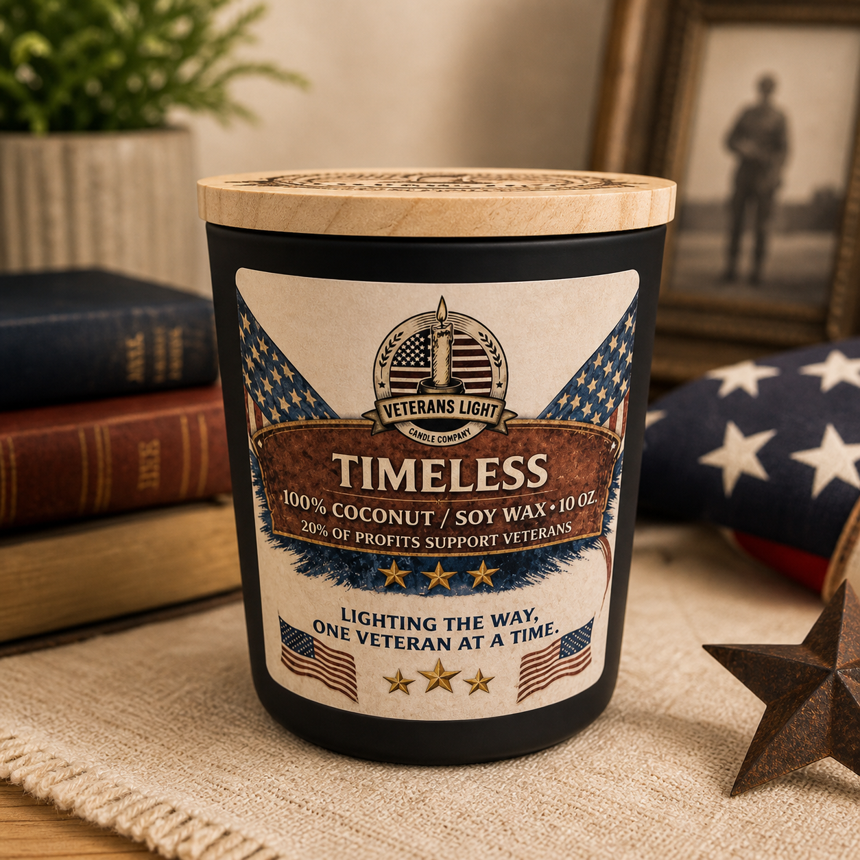 10 oz Hand-Poured Coconut Soy Candles | Veteran's Light Candle Co.
