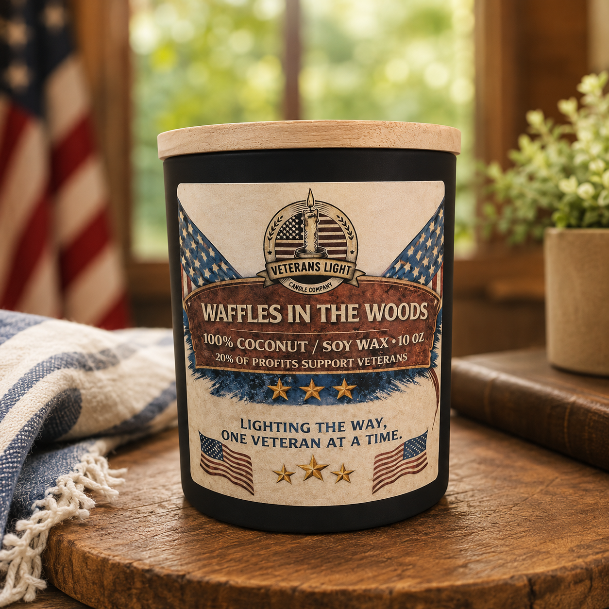 10 oz Hand-Poured Coconut Soy Candles | Veteran's Light Candle Co.