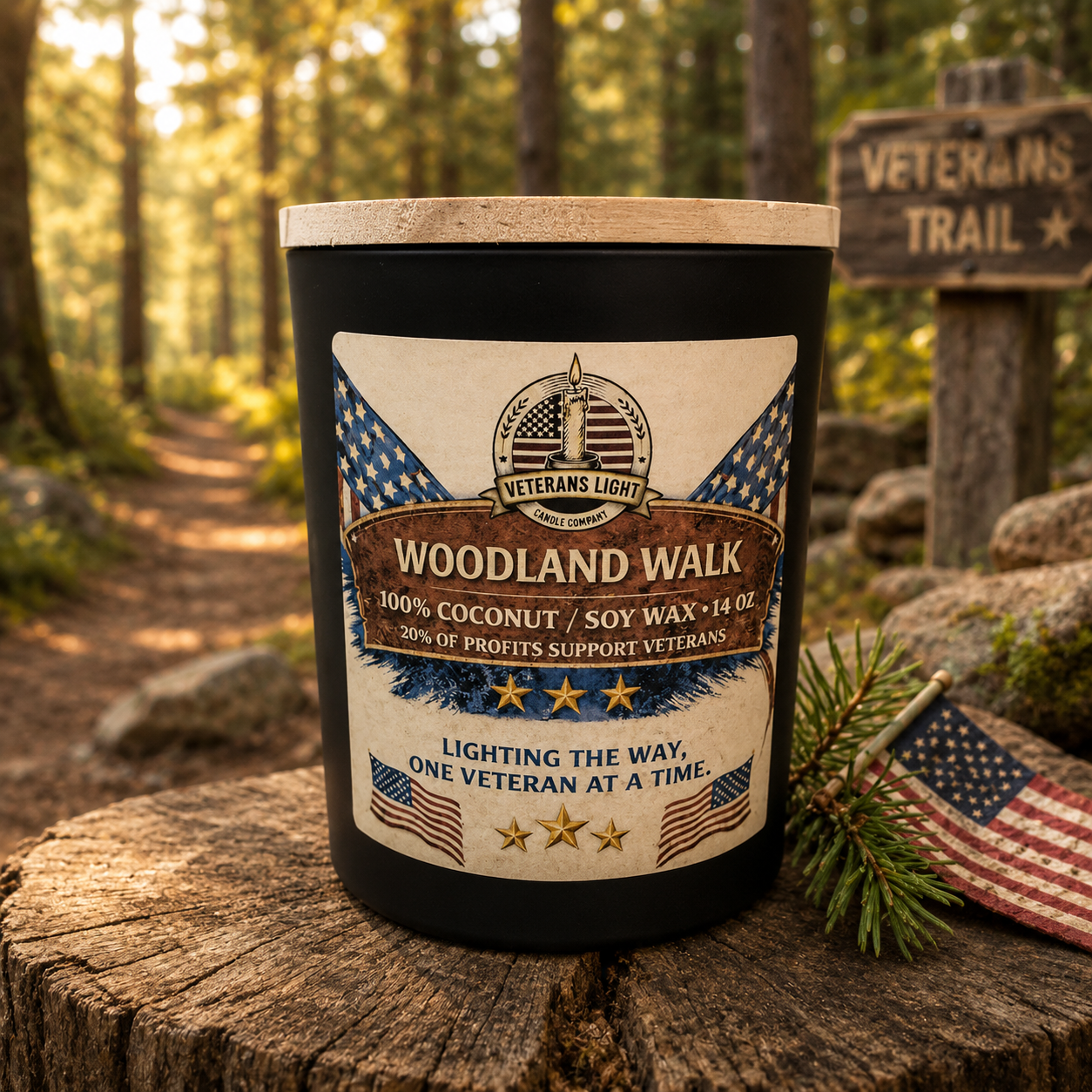 10 oz Hand-Poured Coconut Soy Candles | Veteran's Light Candle Co.