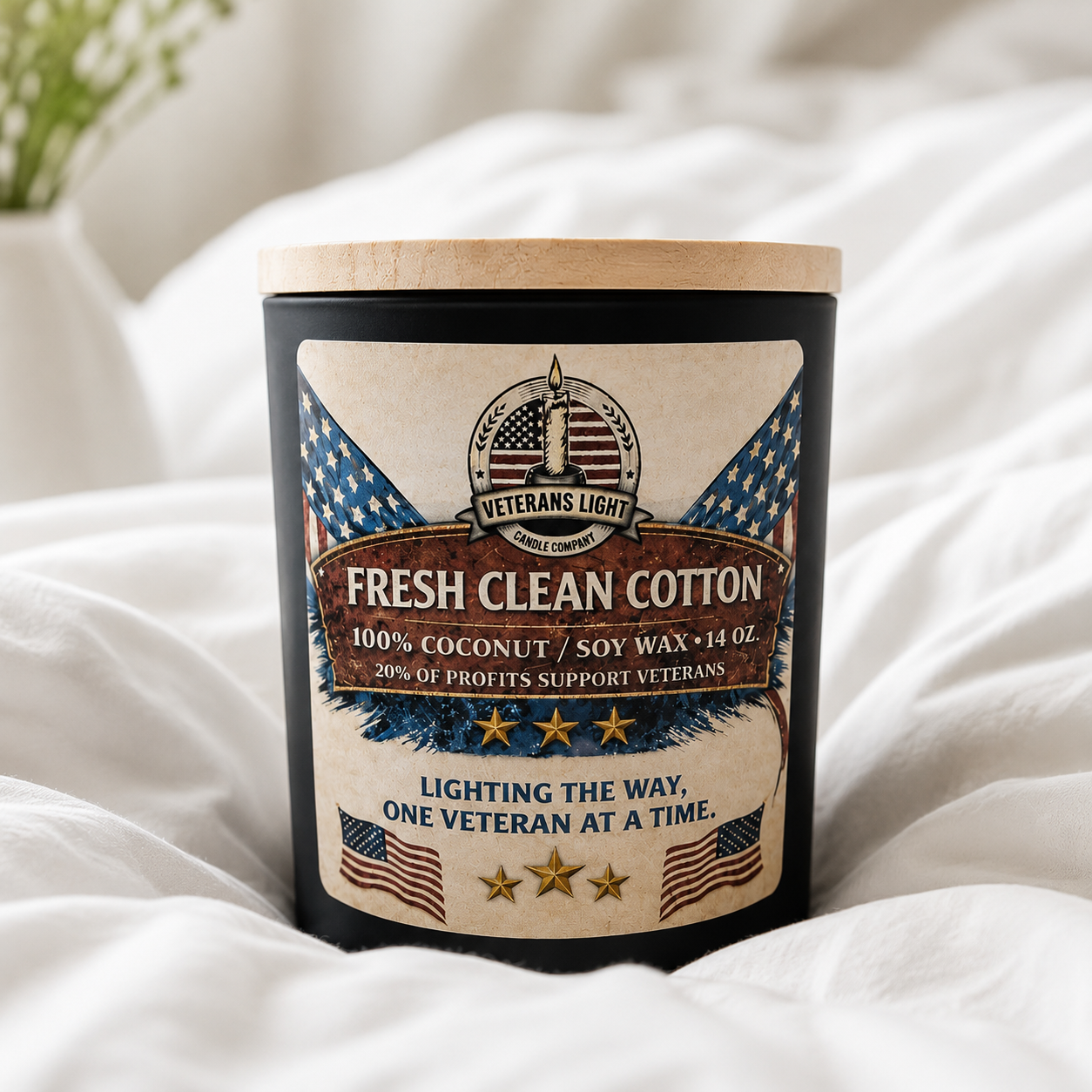 10 oz Hand-Poured Coconut Soy Candles | Veteran's Light Candle Co.