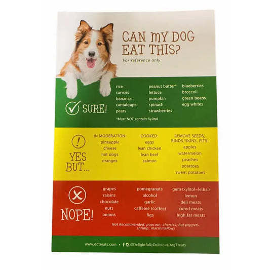 Dog-Safe Foods Fridge Magnet