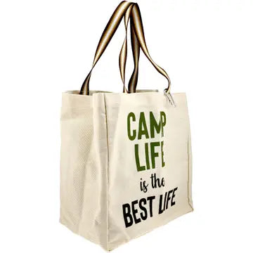 Camp Life Is the Best Life Canvas Tote Bag